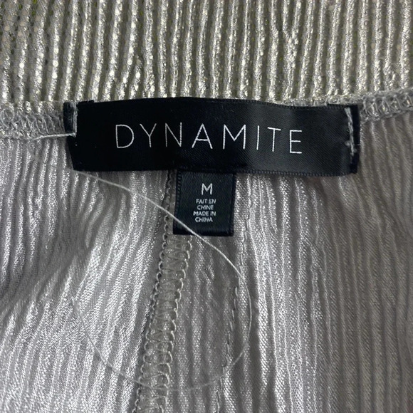 Silver coloured neck metallic club party midi shift dress size medium - Picture 5 of 11